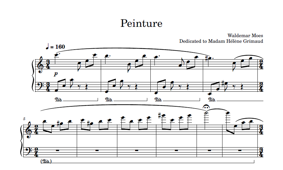 Sheet Music - Peinture