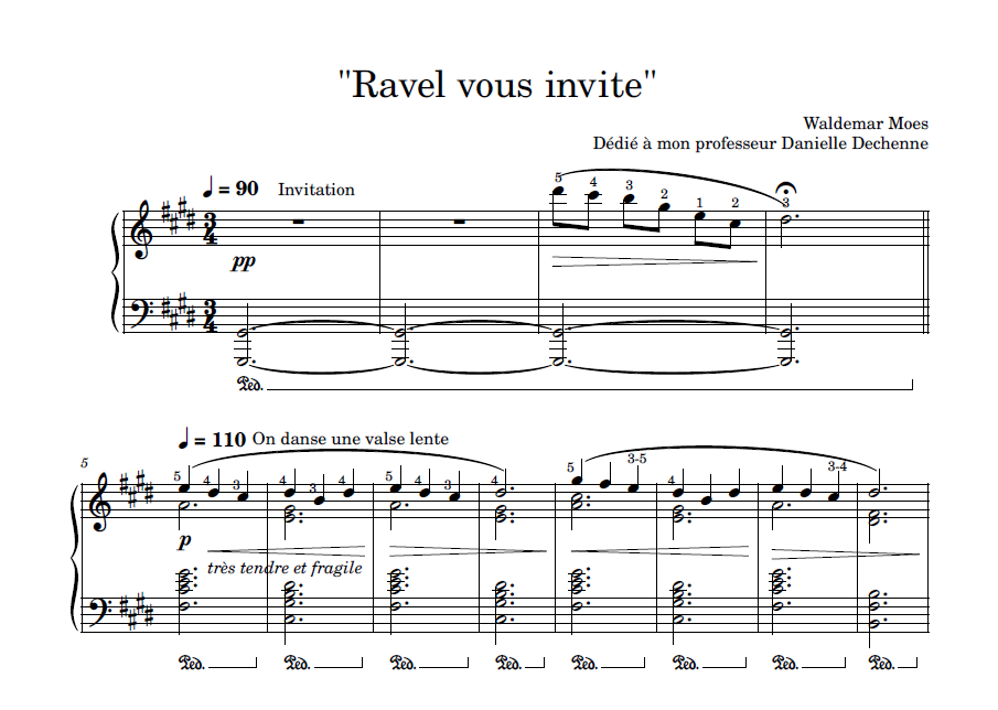 Sheet Music - Ravel Vous Invite