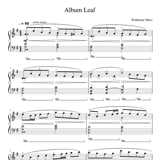 Sheet Music - Album Leaf
