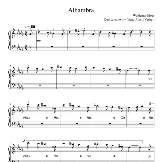 Sheet Music - Alhambra