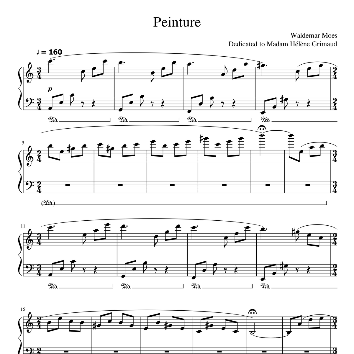 Sheet Music - Peinture