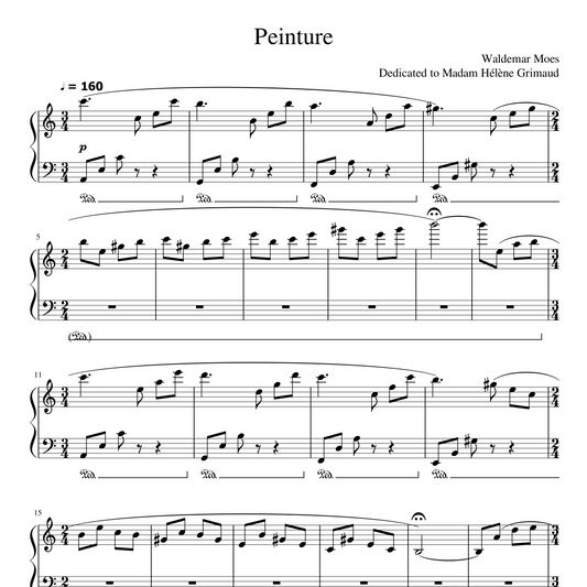 Sheet Music - Peinture