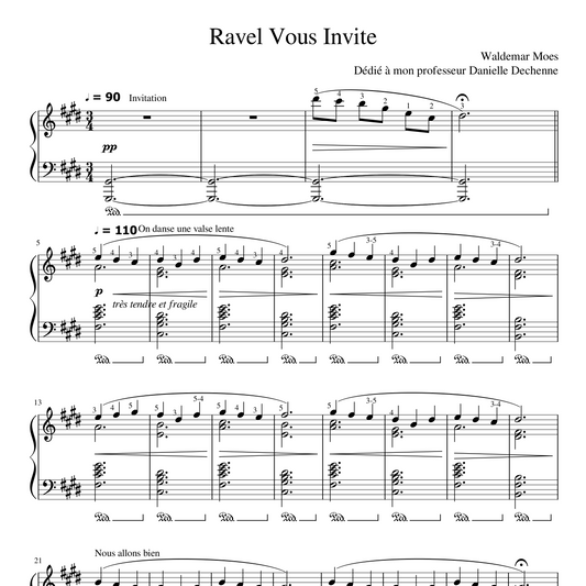 Sheet Music - Ravel Vous Invite