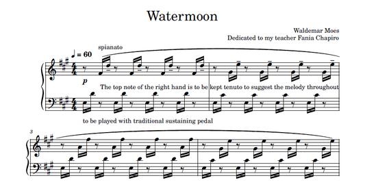 Sheet Music - Watermoon