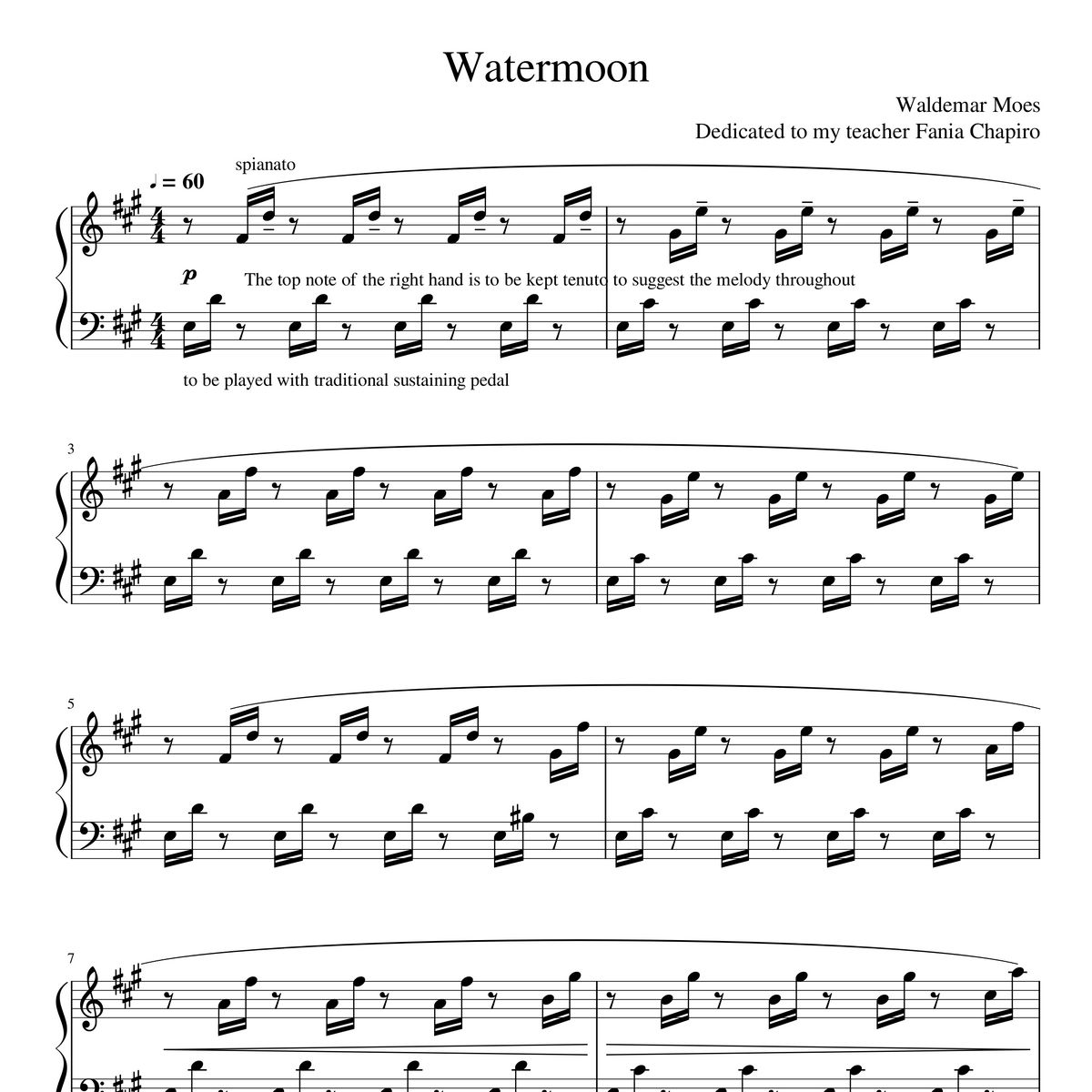 Sheet Music - Watermoon