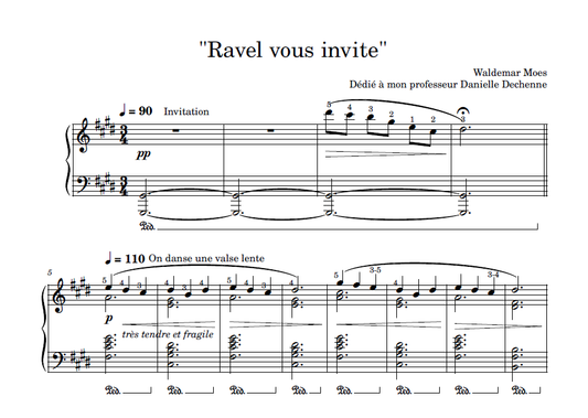 Sheet Music - Ravel Vous Invite